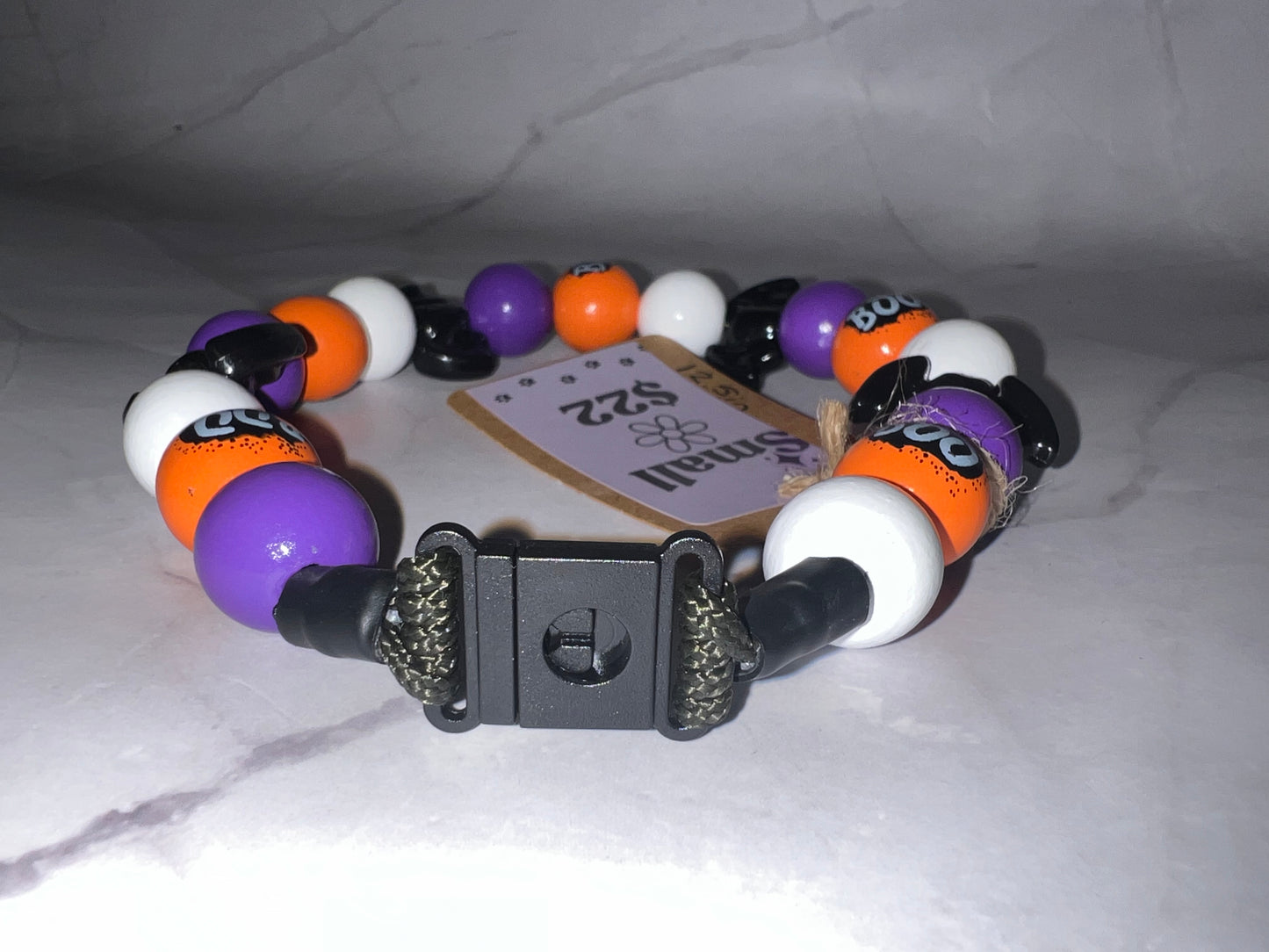 Small Halloween Beaded Dog Collar
