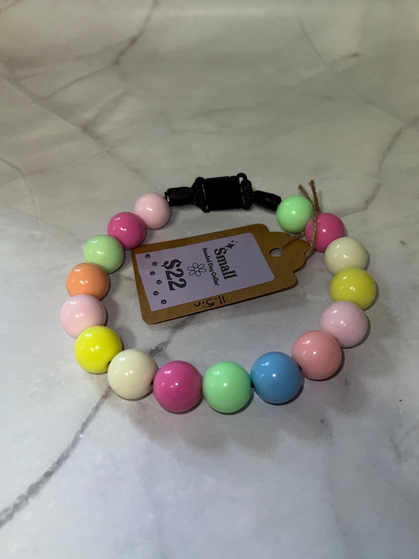 Small Beaded Dog Collar