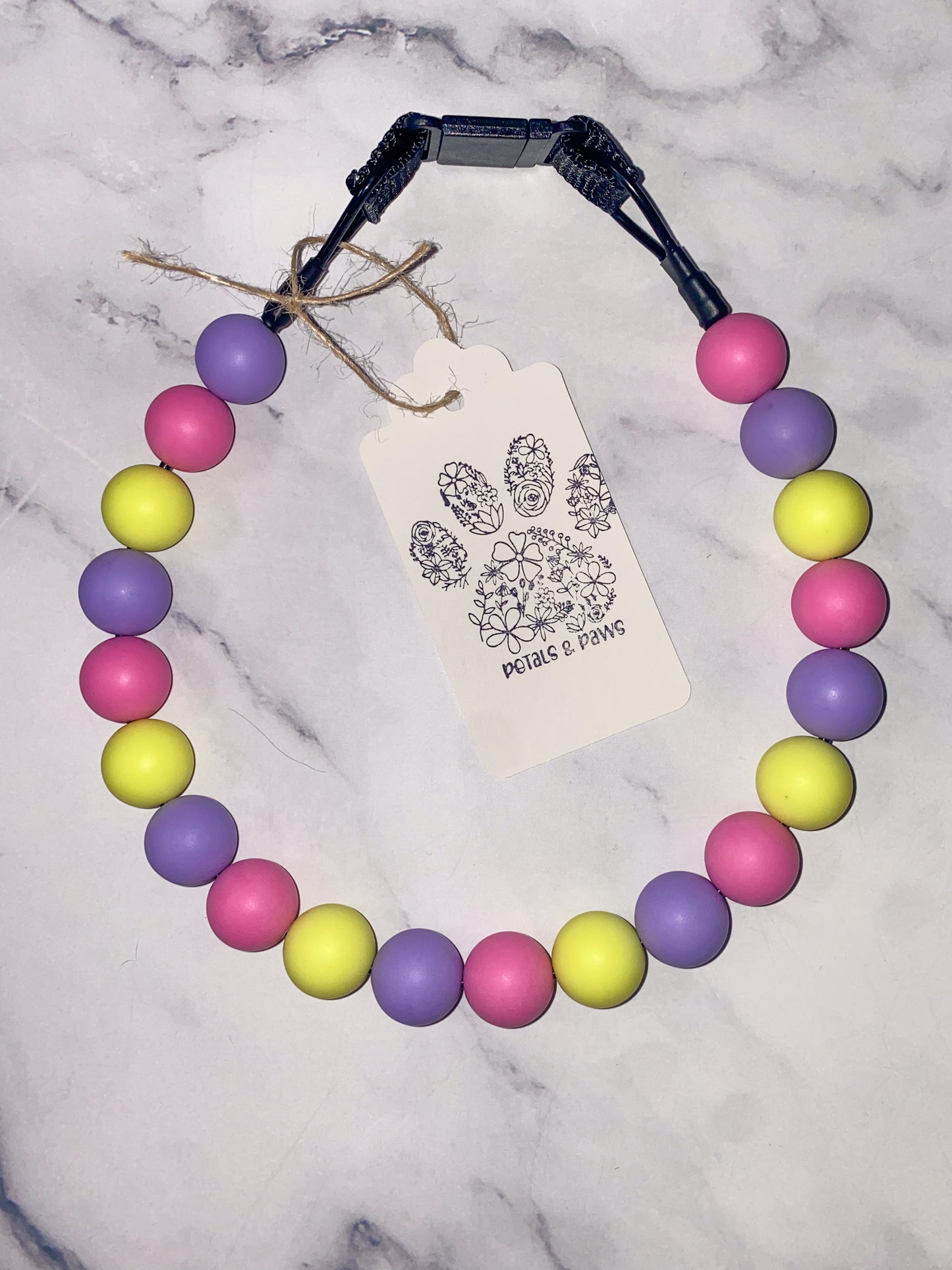 Large Beaded Dog Collar