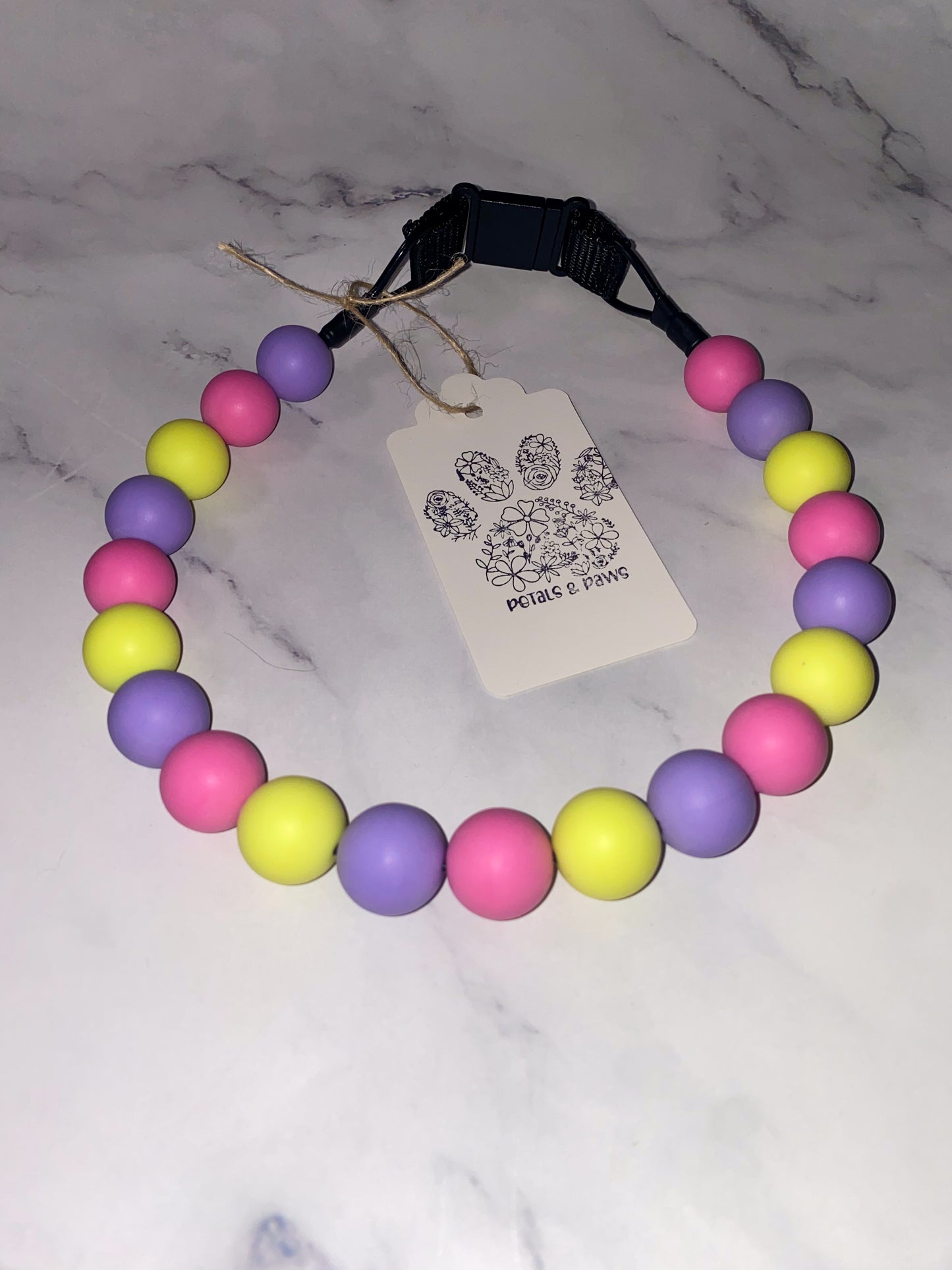 Large Beaded Dog Collar