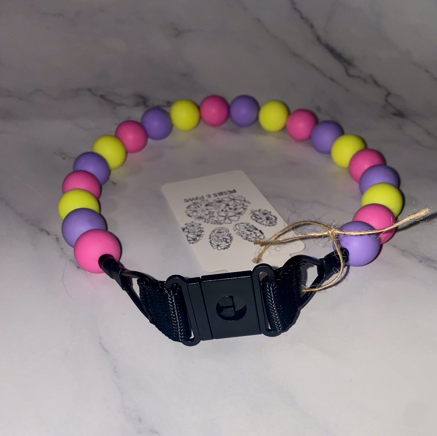 Large Beaded Dog Collar