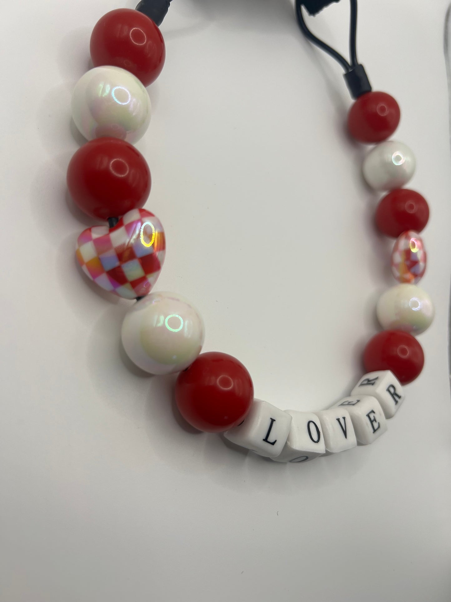 Medium Valentines Beaded Collar