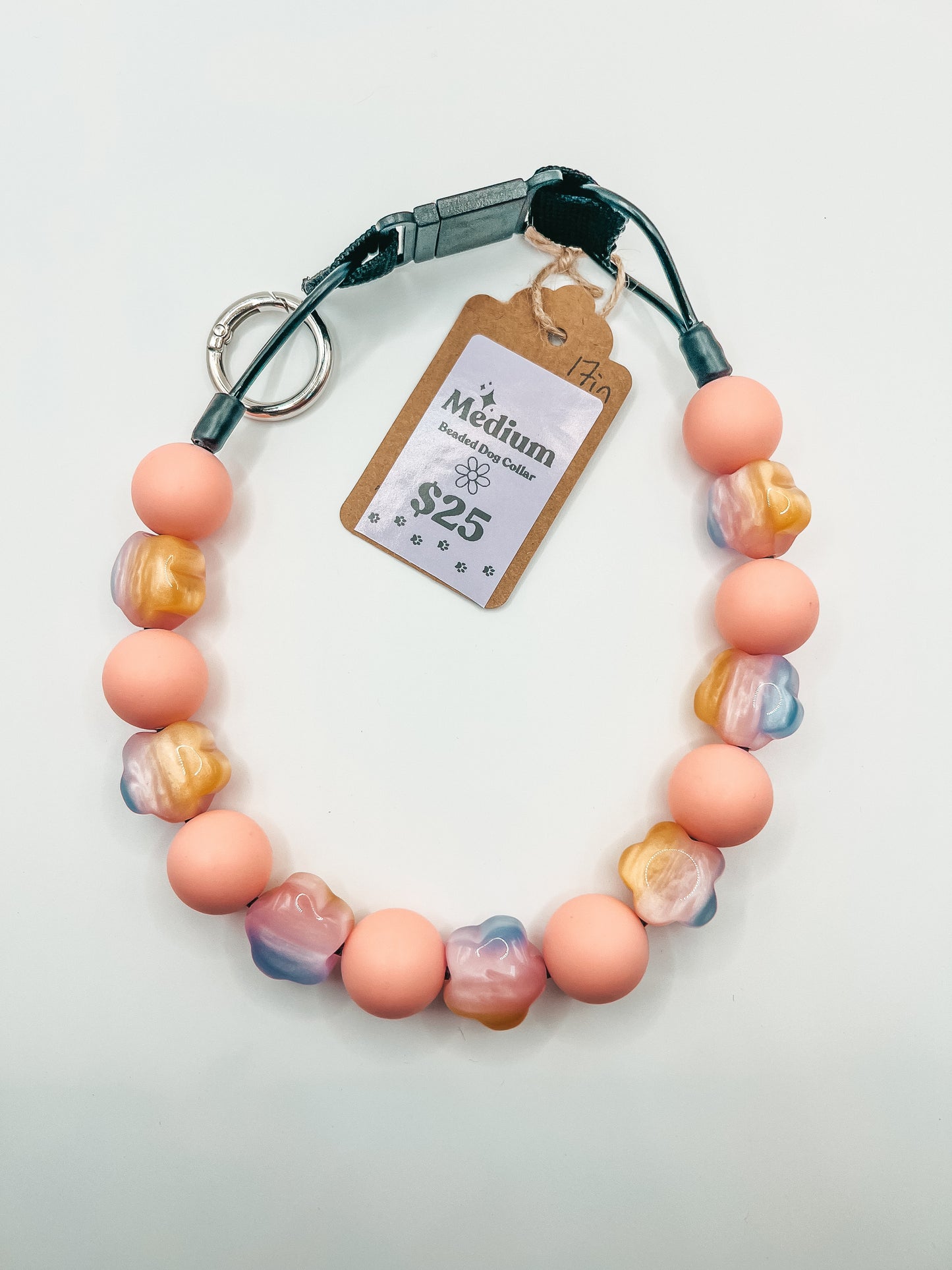 Orange Flower Beaded Collar