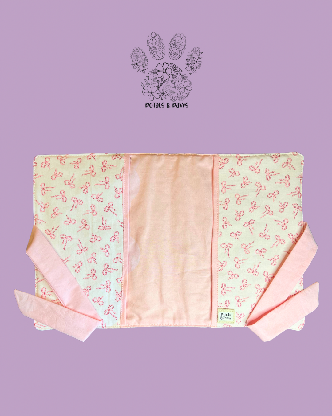 Pink Bow Quilted Bible Cover