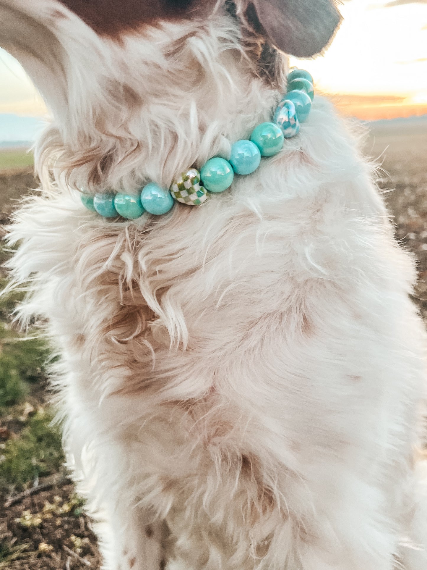 Large Valentines Beaded Collar