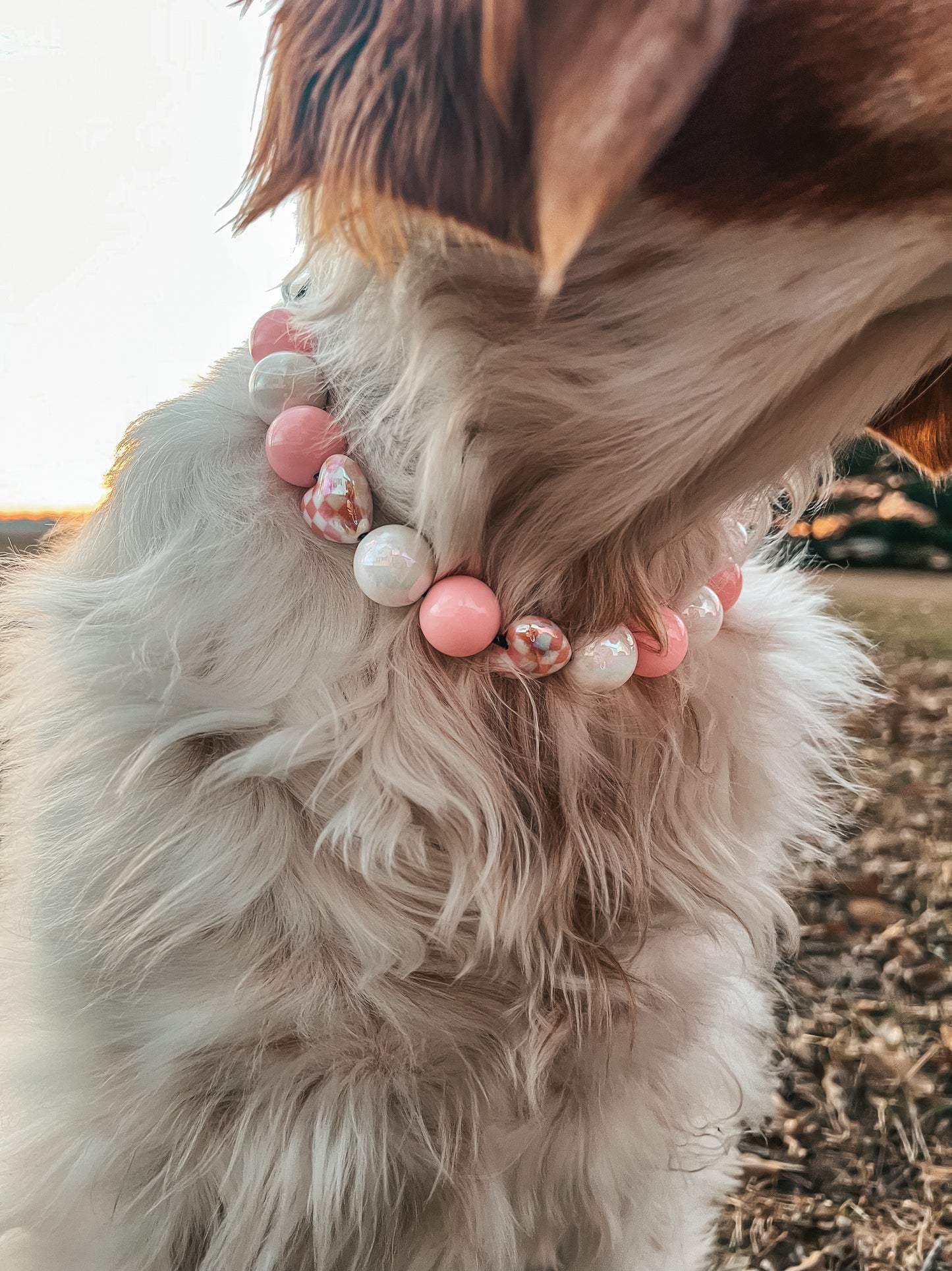 Large Valentines Beaded Collar