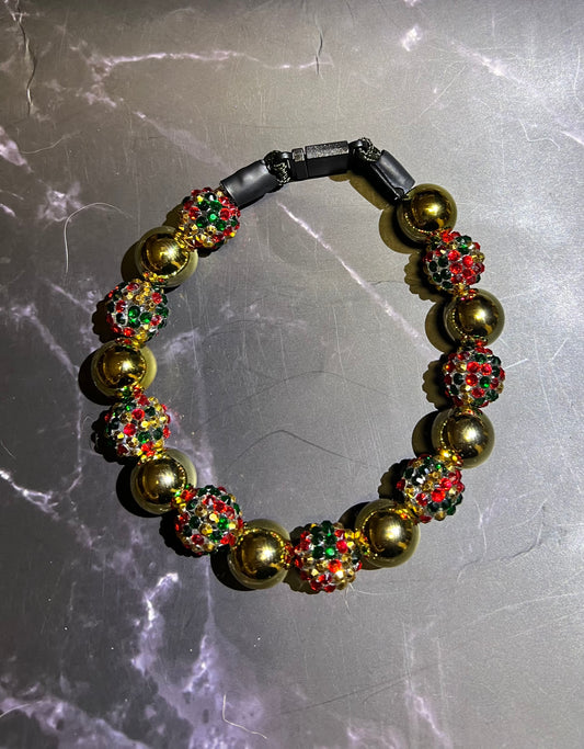 Christmas Beaded Collar