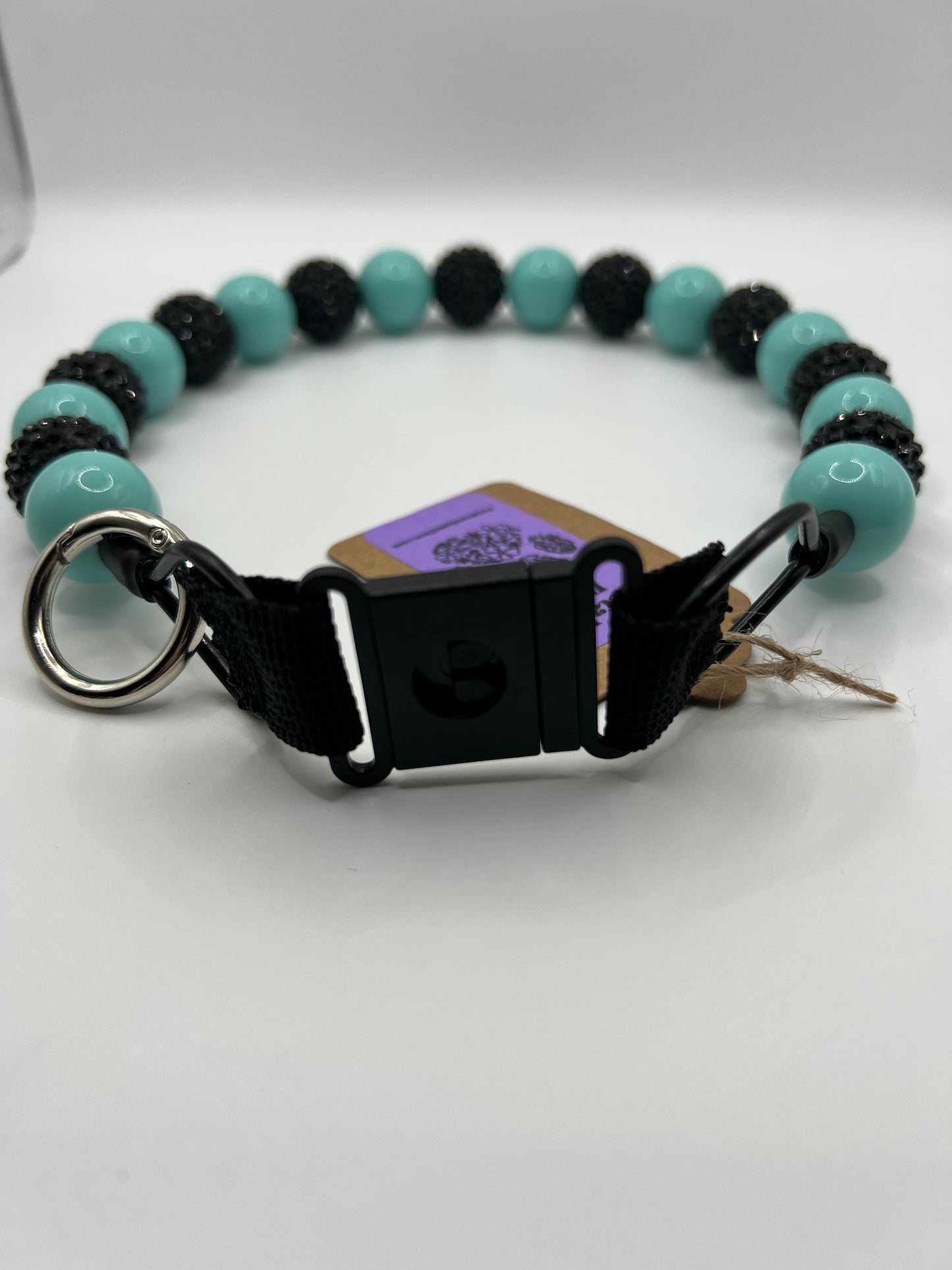 Black Turquoise Beaded Collar