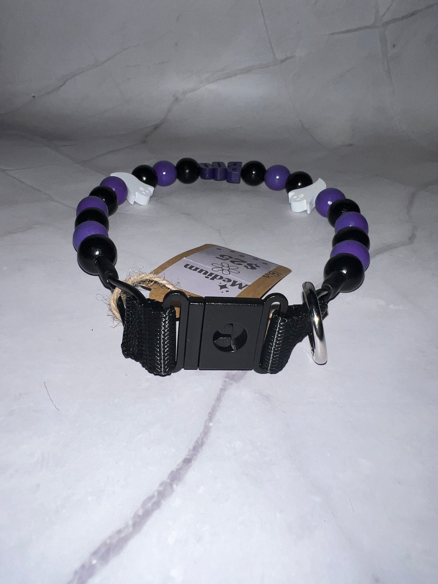 Medium Halloween Beaded Dog Collar