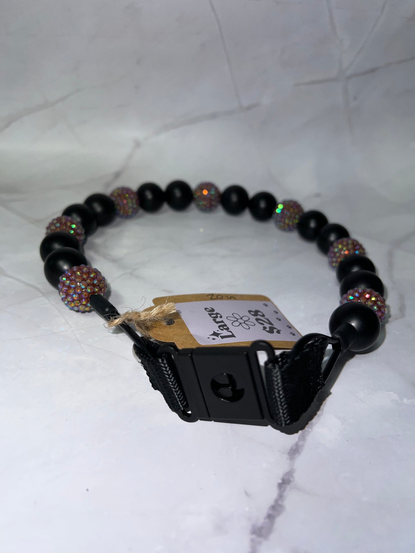 Large Beaded Dog Collar