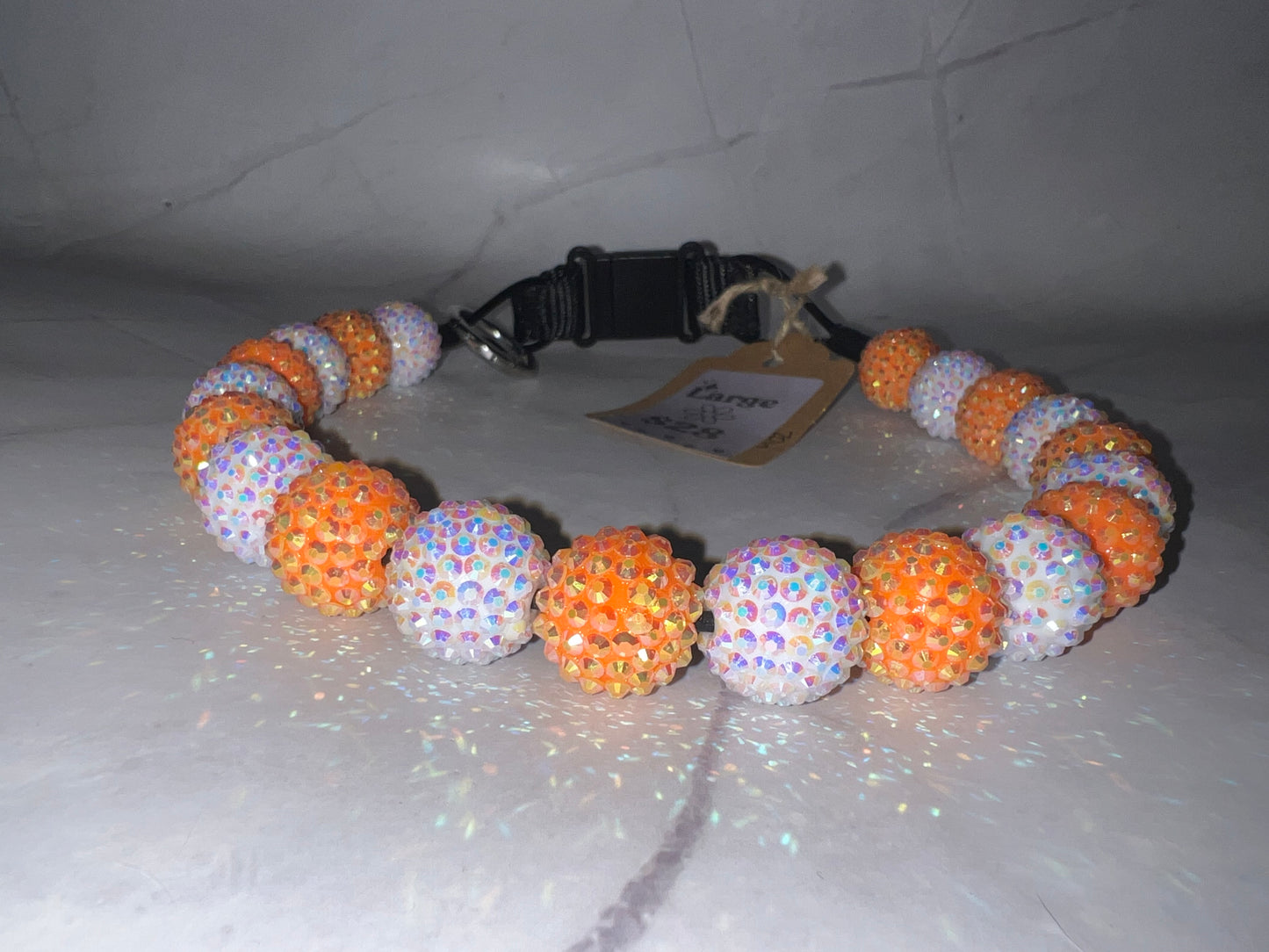 Large Beaded Dog Collar