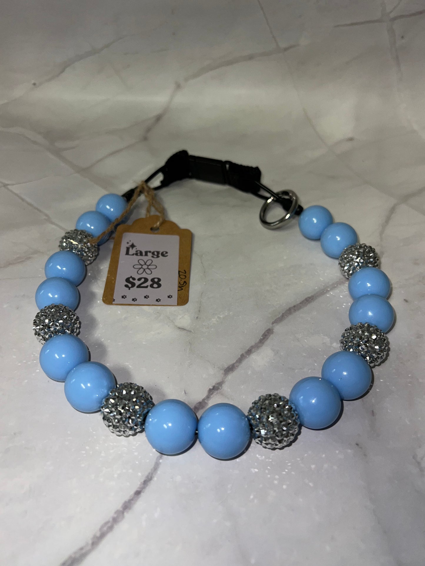 Large Beaded Dog Collar