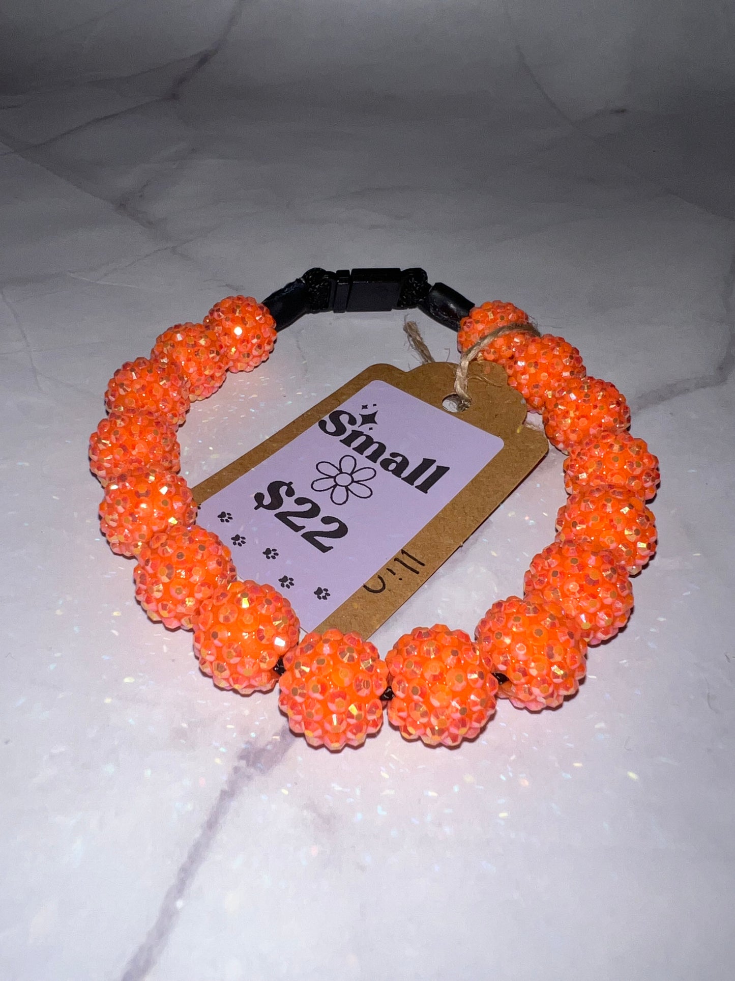Small Beaded Dog Collar