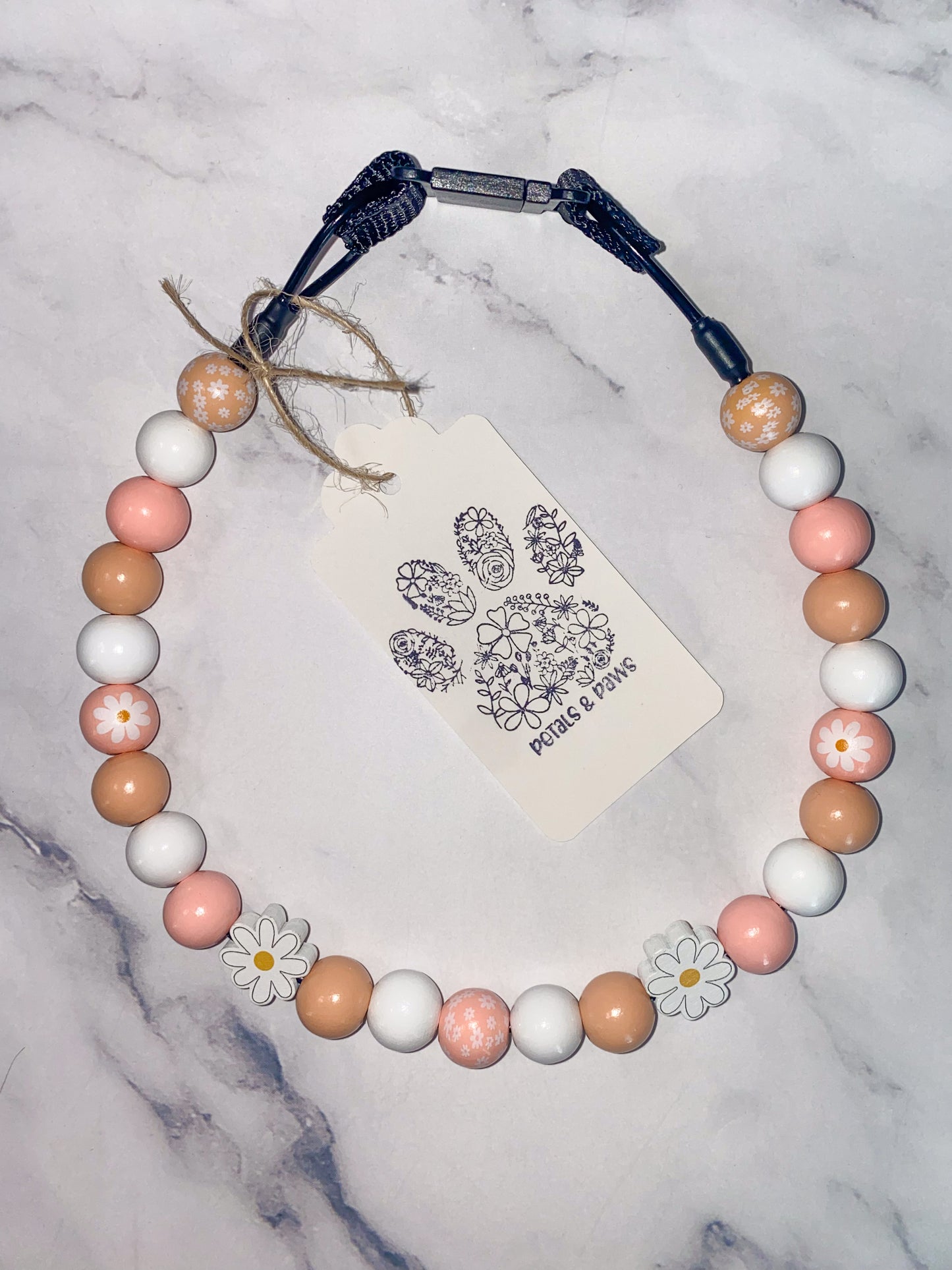 Large Beaded Dog Collar