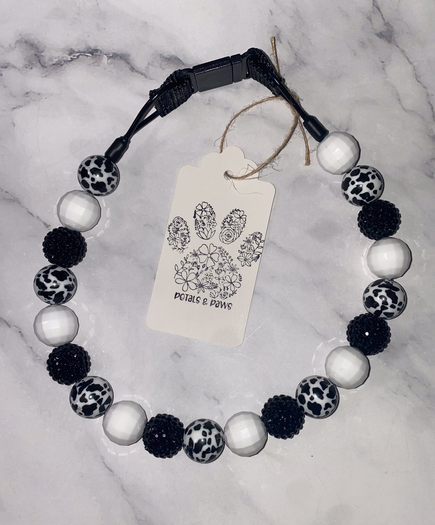 Large Beaded Dog Collar