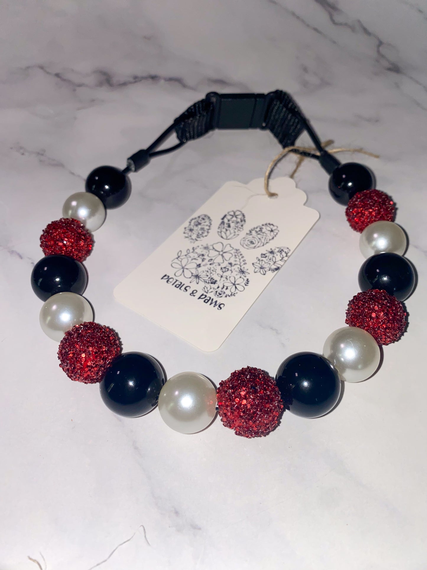 Medium Beaded Dog Collar